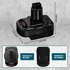 Battery Adapter for Makita 18V Converter to for Dewalt 12V nicad tools MT18DC12