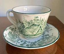 International Tableworks Bob Timberlake Campsite Flat Cup with Saucer
