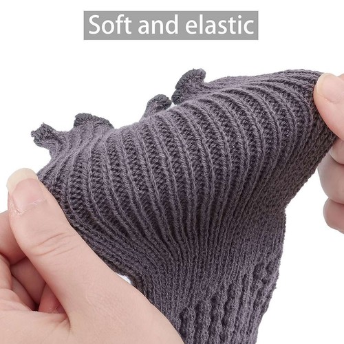 Womens Thigh High Socks Knee High Cable Knit Boot Socks Long Warmer Leg Winter - Picture 27 of 34