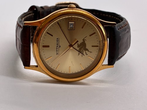 Working Vintage Men's Gold Wittnauer Quartz Watch CX - Picture 9 of 9