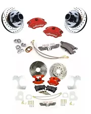 1978-88 G Body Camaro Wilwood Red Calipers Front & Rear Wheel Kit