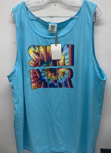 Womens 2XL Comfort Colors SUMMER Blue 