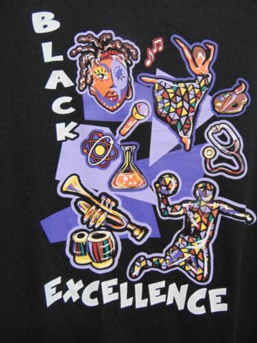 Ladies Plus Size 3X BLACK EXCELLENCE Tee Shirt by Indent NEW W/ TAGS! - Picture 2 of 5