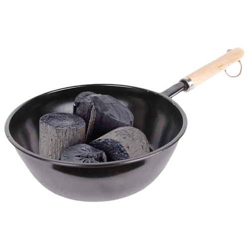 Chimney Charcoal Starter Pot Barbeque Safe Wood Handle BBQ Grill Chimney Lighter - Picture 4 of 12