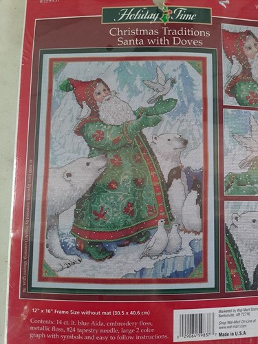 Designs for the Needle Polar Santa Counted Cross Stitch kit sealed - Picture 4 of 5