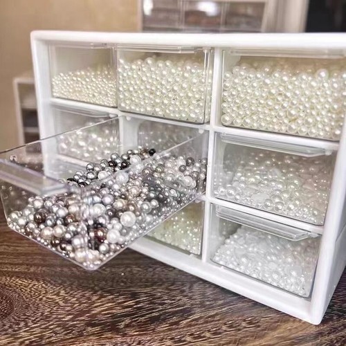 2 Pack Clear Jewelry Box Plastic Bead Storage Craft Container Earrings Organizer - Picture 4 of 4