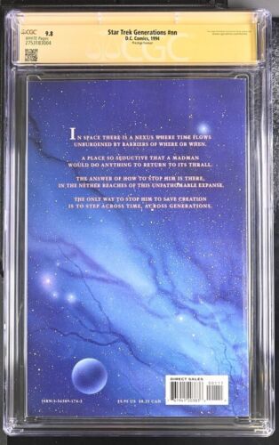 Star Trek Generations #nn Prestige DC Comics CGC SS 9.8 NM Cast Signed Dorn +6 - Picture 2 of 2