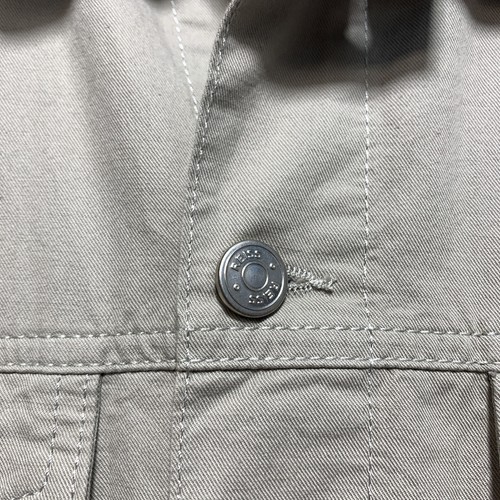 Chaqueta para hombre Reiss Surrey Trucker color caqui tostado con lino talla XL - Imagen 3 de 8