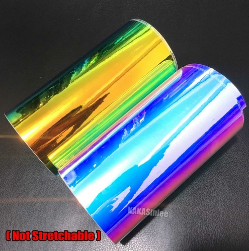 Gold Green - Rainbow Chameleon Mirror Chrome Car Metal Sticker Vinyl Wrap Decal - Bild 6 von 8