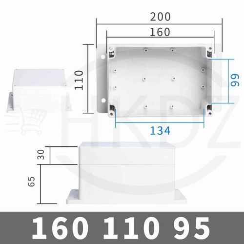 IP63 Waterproof Junction Box Enclosure Terminal Electric Cable Connector Outdoor - Picture 72 of 115