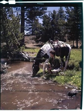 MICHAEL LANDON BONAZA RARE WARDROBE TEST 4X5 TRANSPARENCY PHOTO 208 ORIGINAL