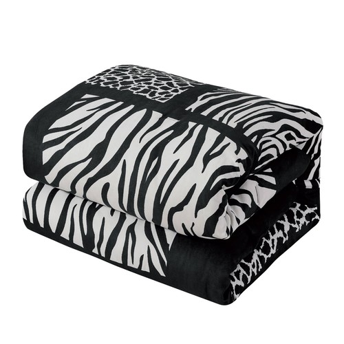 Empire Home 6-Piece Comforter set Safari Zebra Suede Super Soft Queen / King - Picture 15 of 21