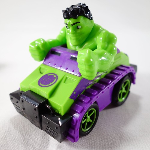 Marvel Super Hero Adventures Pull Back Friction Cars Spiderman and Hulk - Picture 5 of 8