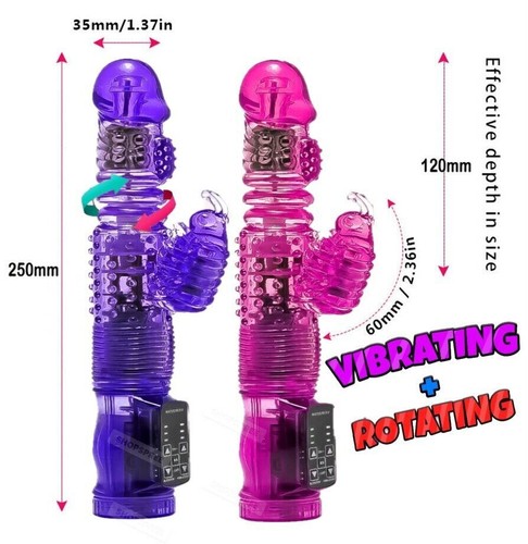 Thrusting Vibrator Big Dildo Vibrating Heating G-spot Stimulator Remote Sex Toy - Picture 12 of 13