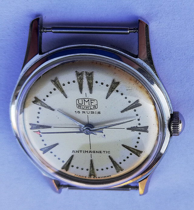 UMF RUHLA - rzadki zegarek na rękę vintage Niemcy - 50s - no.16 Popularne tanie