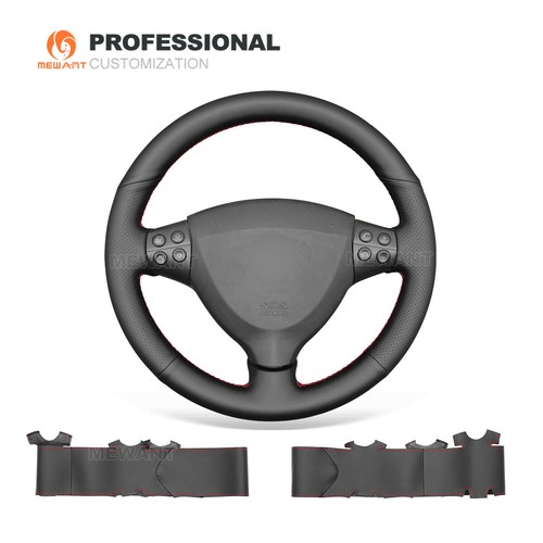 MEWANT Custom Handgenäht Echtleder Lenkradbezug für Mercedes Benz A-Class W169  - Bild 1 von 11