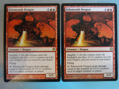2x Kilnmouth Dragon, Duel Decks: Knights vs. Dragons und Archenemy, MTG, Magic