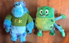 Disney Store Monsters University Sulley with OK Shirt Plush 9" And 6 Armed Monst
