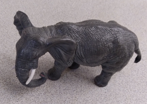 Vintage AAA Elephant Figure PVC Solid Rubber 6" long 3-1/2" tall - Picture 9 of 11