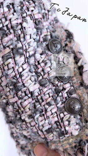 CHANEL 04A Gray Lavender Multi Tweed Jacket Skirt Suit 38 US6 Karl Lagerfeld - Picture 17 of 24