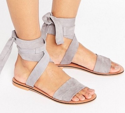 asos tie up sandals