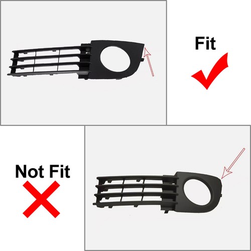 1pc Fog Light Lamp Cover Bumper Grille Right Side For Audi A6 C5 2002-2005 - Picture 8 of 8