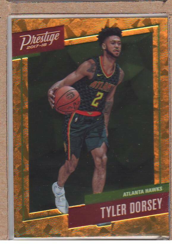 Tyler Dorsey 39 2017-18 Panini Prestige Micro Etch Rookies Orange