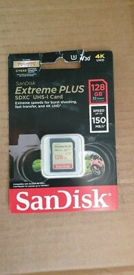 SanDisk Extreme Plus A2 128GB MicroSDXC UHS-I Memory Card