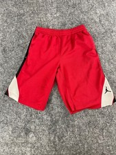 Nike Air Jordan Shorts Boys 12 13 Years Large Red Basketball Stretch N95