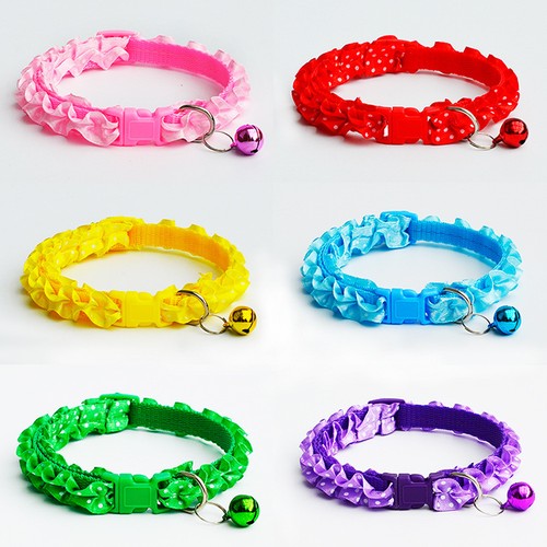 XXXS/XXS/XS kleines Hundehalsband Haustier Welpe Katze Halskette mit Glocke Nylon süßes Geschenk