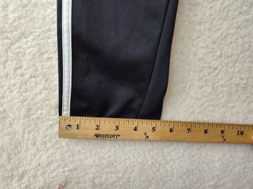Adidas Boys Pants Extra Large Black Polyester White Stripes Ankle Zipper Soccer - Picture 6 of 22