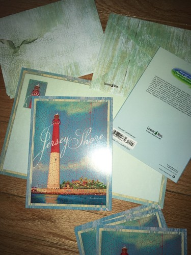 6 New Jersey Shore Barnegat Lighthouse Blank Note Cards Pretty Envelope - Picture 7 of 7