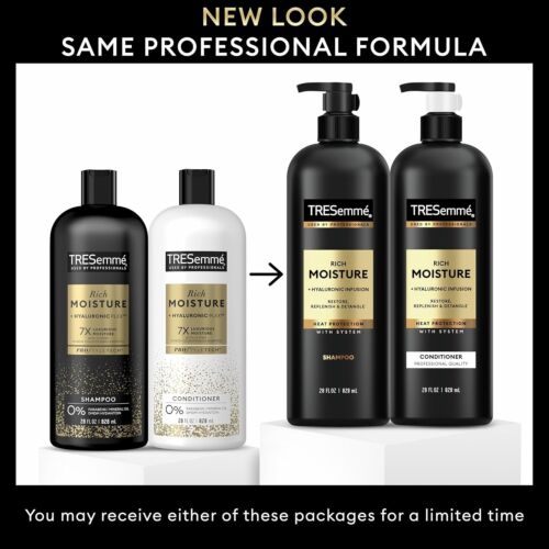 Tresemme Rich Moisture Rich Moisture Shampoo and Conditioner, 28 oz, 2 Count - Picture 3 of 5