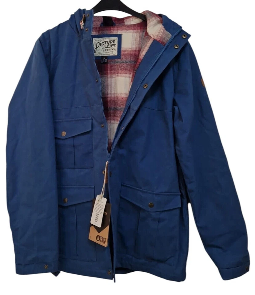 Picture Herren Winterjacke Horace Jkt Jacket Freizeitparka Winter Blau Gr. L - Bild 2 von 4