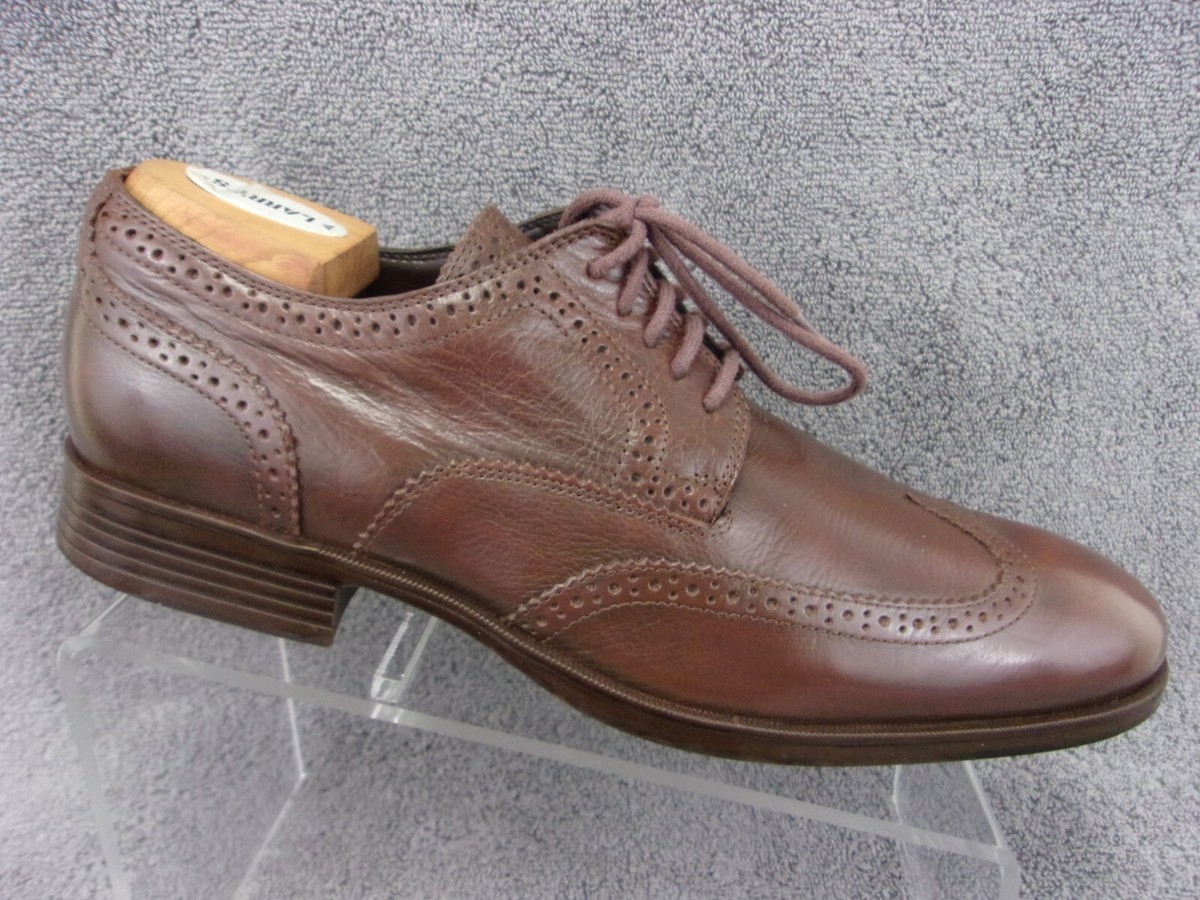 Cole Haan COPLEY brown leather wingtip lace up oxford men