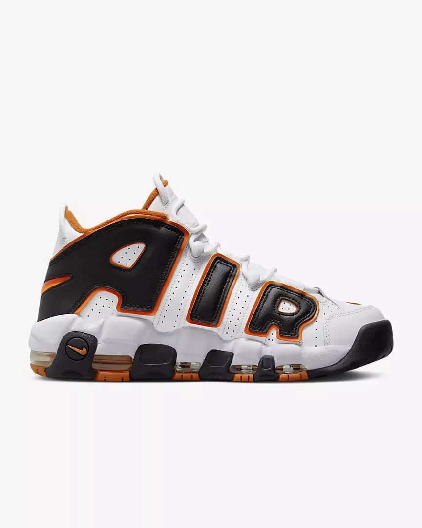 Nike Air More Uptempo 96 White Black Starfish Orange Shattered FJ4416 100