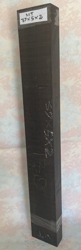 Gabon Ebony Lumber Board 37x5x2 Guitar Neck Making Pool Cues Wood Ebony Timber - Picture 4 of 14