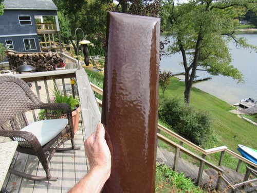 VINTAGE ORIGINAL 1950's  PORCELAIN SIGN LETTER I 24 INCHES TALL GAS AND OIL SIGN - Picture 2 of 6