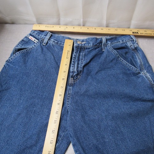 L.E.I. Shorts Women Size 9 Faded Blue Denim Jean Cargo Pockets Workwear Jorts 90 - Picture 12 of 13