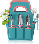 New Listing6-Piece Garden Tool Set – Heavy Duty Aluminum Hand Tools Kit w/ Bag & Gloves