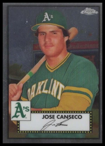 Topps 2021 cromo platino aniversario #579 José Canseco azul prisma - Imagen 1 de 2