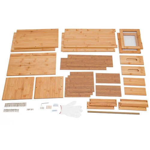 Kitchen Pantry Sideboard Bamboo Kitchen Pantry Kitchen Storage Cabinet Home - Picture 24 of 24
