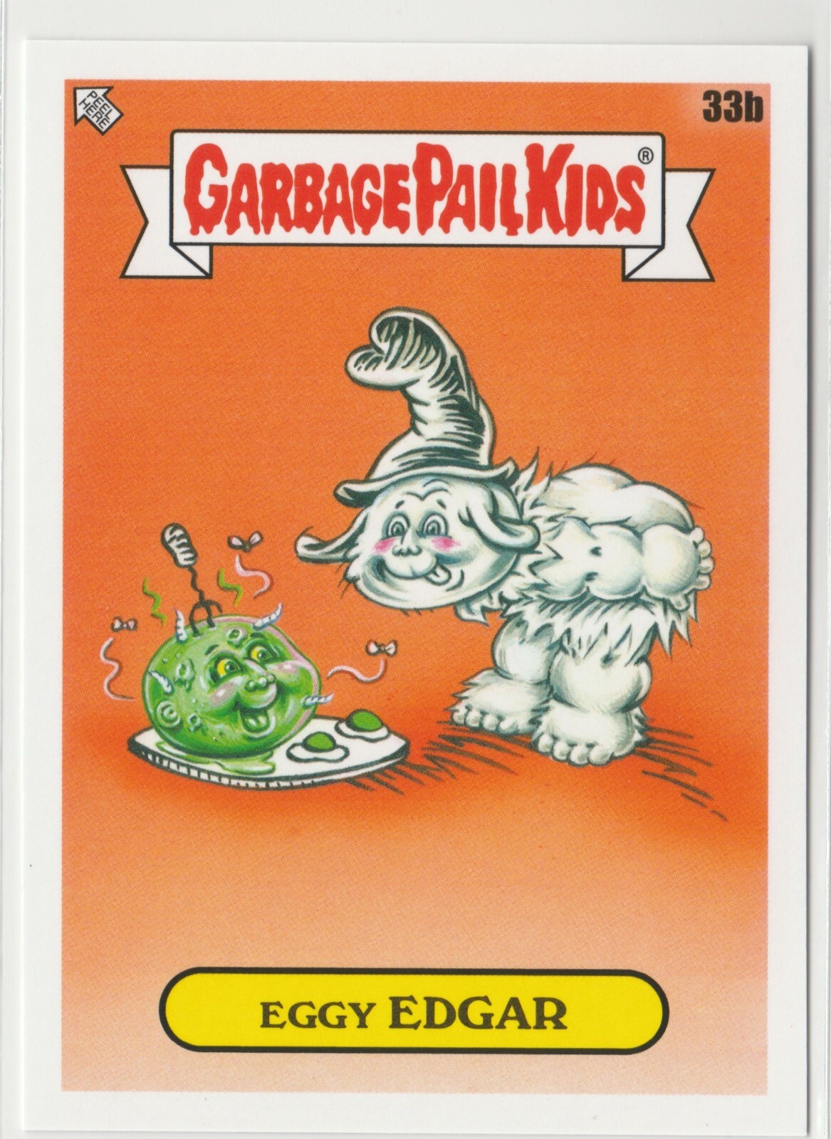 Eggy Edgar #33b Garbage Pail Kids GPK 2022 Book Worms Trading Card