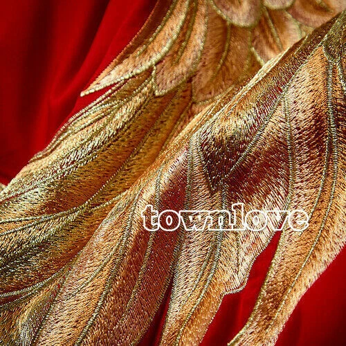 100% Cotton Red Chinese Wedding Bedding Set Luxury Gold Embroidery Queen King - Image 4 of 4