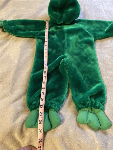 Vintage Frog Costume Chrisha Playful Plush Sz 2 to 4 Years Plush Head Hood - Picture 7 of 7