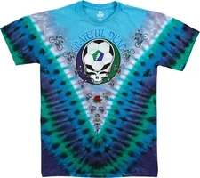 GRATEFUL DEAD-CAL STATE-TIE DYE T-SHIRT-SYF SOCCER-M,L,XL,2X.w/VINTAGE TAG 5X,6X