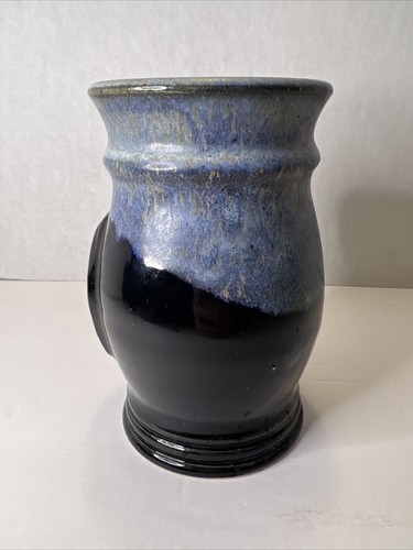 Ohio Renaissance Festival Keramikbecher 2002 schwarz & blau Tropfglasur - Bild 4 von 8
