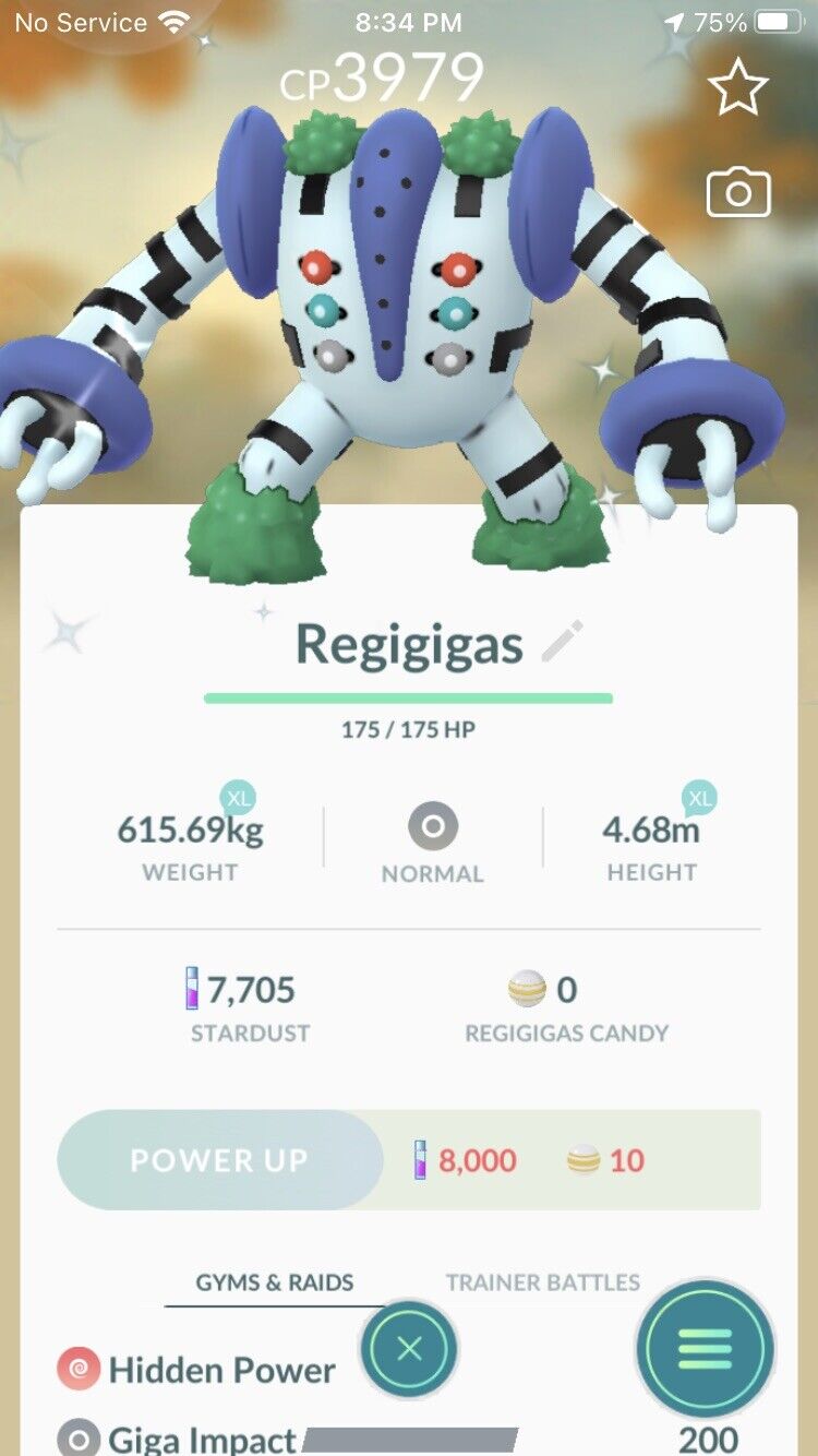 How rare is this actually? (Shiny regigigas) : r/pokemongobrag