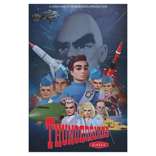 Thunderbirds Sci Fi English TV Show Canvas Poster Repro 30 x 45cm Free Post - Picture 5 of 9