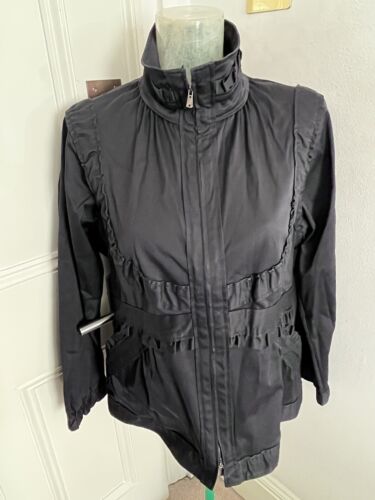 Yves Saint Laurent black cotton jacket will fit UK 12 - Picture 5 of 14